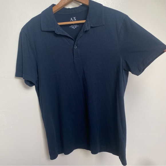 Armani Exchange Navy Polo - Picture 7 of 9